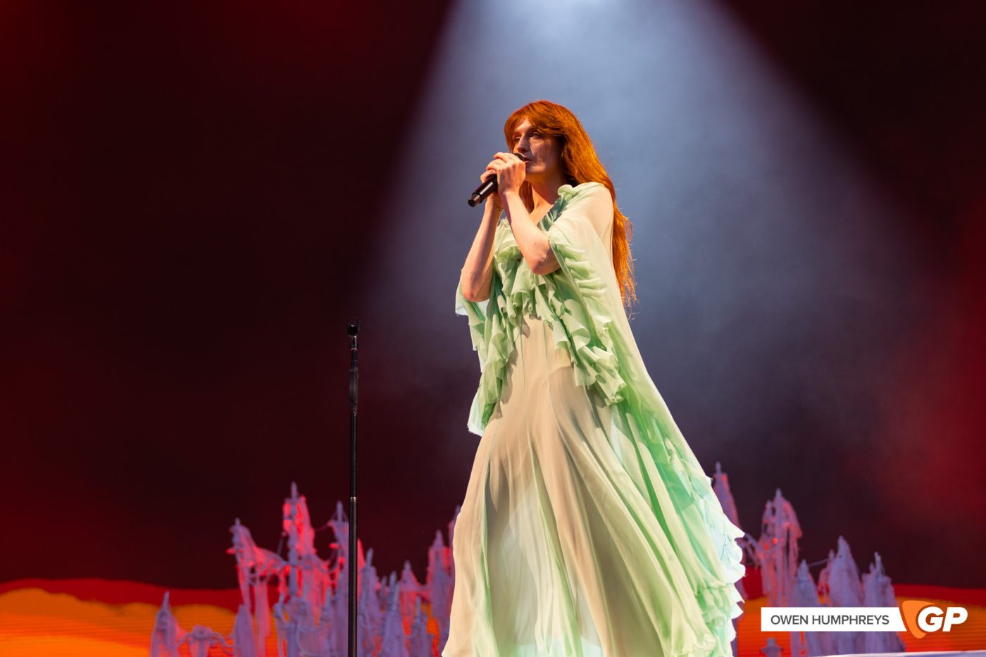 Florence + The Machine at Malahide Castle. Photo by Owen Humphreys www.owen.ie