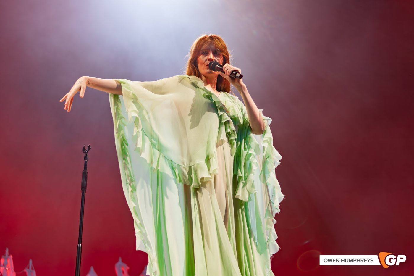 Florence + The Machine at Malahide Castle. Photo by Owen Humphreys www.owen.ie