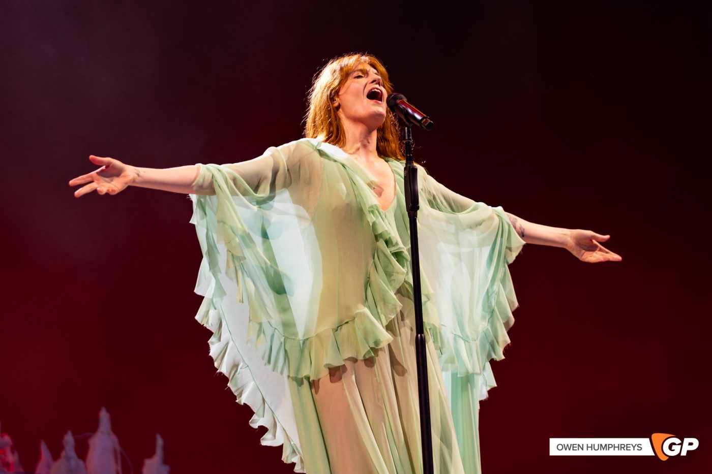 Florence + The Machine at Malahide Castle. Photo by Owen Humphreys www.owen.ie