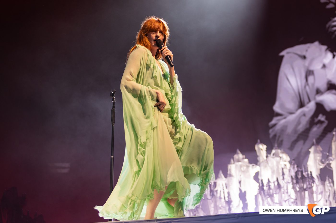 Florence + The Machine at Malahide Castle. Photo by Owen Humphreys www.owen.ie