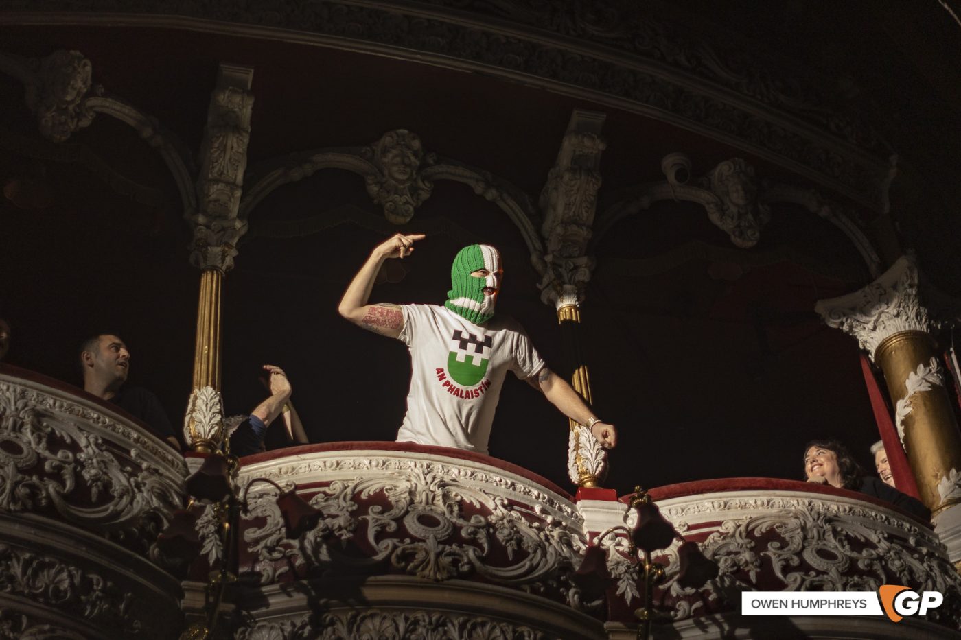 Kneecap at the 3Olympia Theatre. Photo by Owen Humphreys www.owen.ie