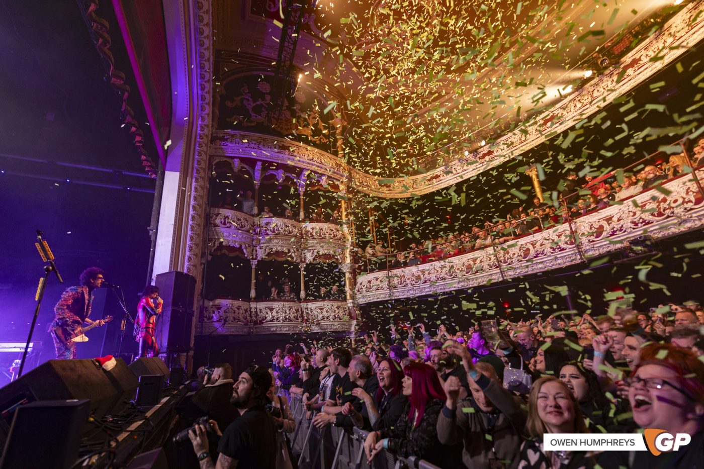 The Darkness at The 3Olympia Theatre. Photo by Owen Humphreys www.owen.ie