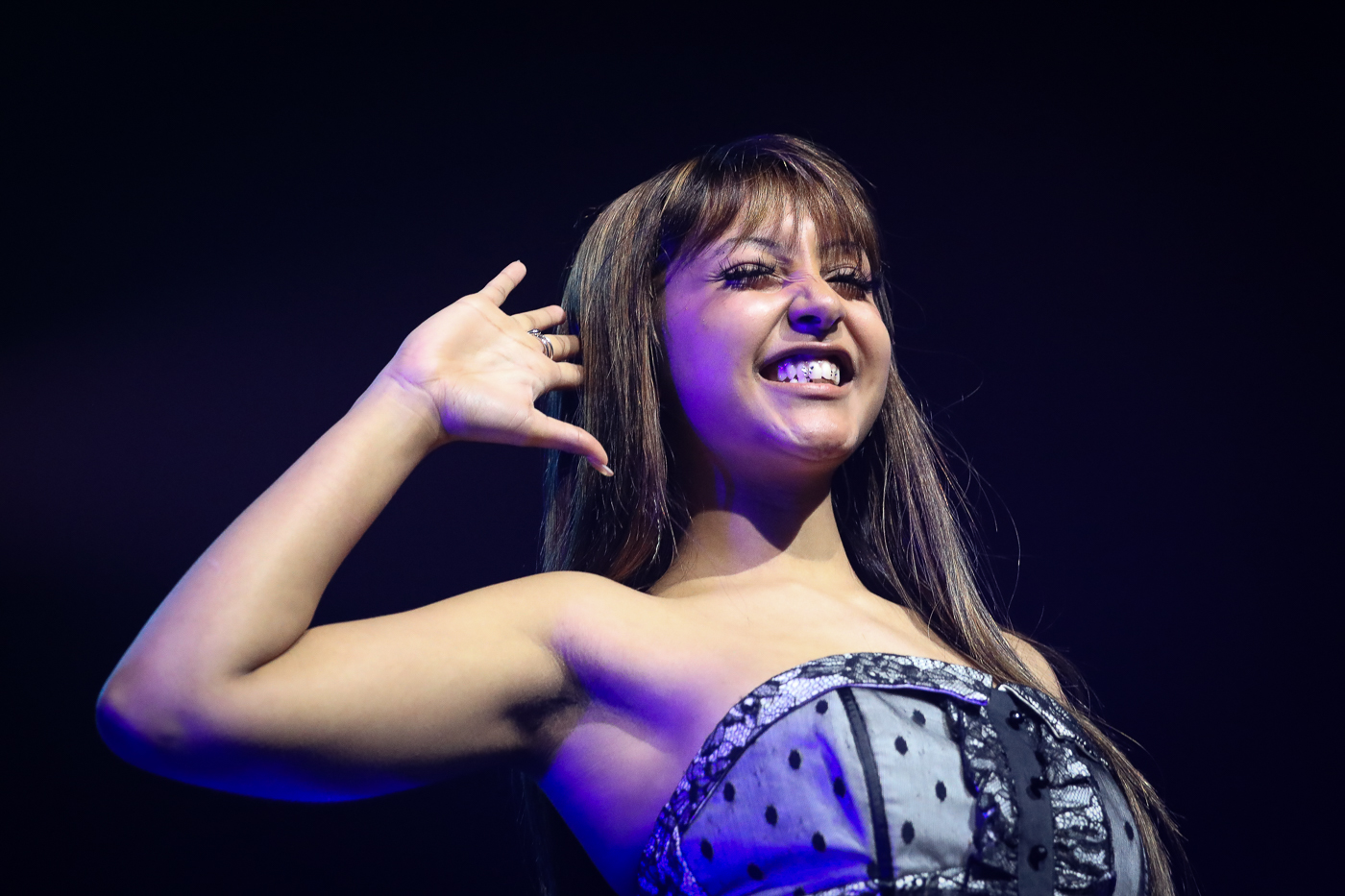 Pink Pantheress at the 3Olympia Theatre on 20 February 2024 by Yan Bourke
