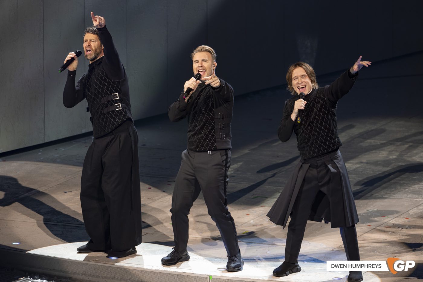 Take That at the 3Arena. Photo by Owen Humphreys www.owen.ie