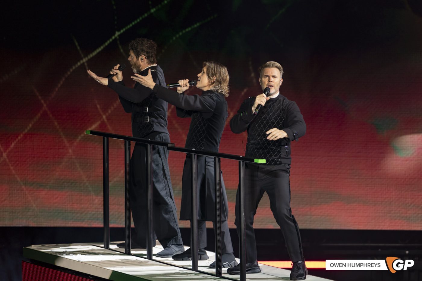 Take That at the 3Arena. Photo by Owen Humphreys www.owen.ie