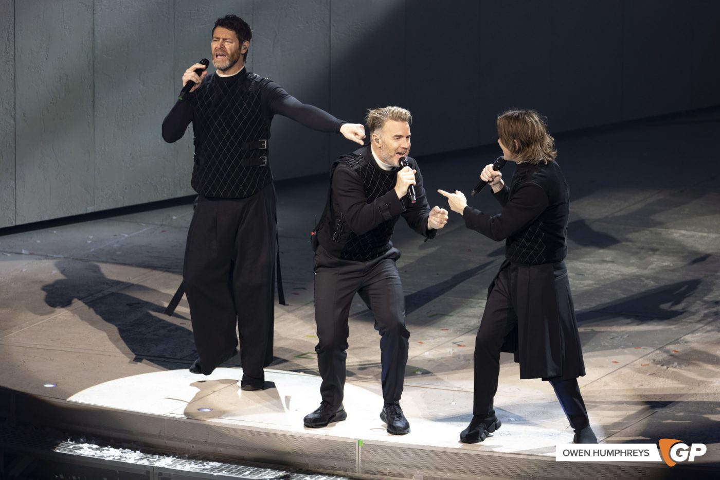 Take That at the 3Arena. Photo by Owen Humphreys www.owen.ie