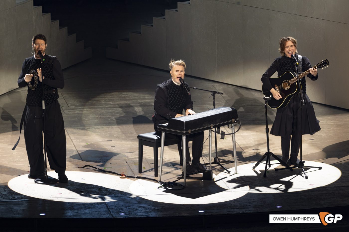 Take That at the 3Arena. Photo by Owen Humphreys www.owen.ie