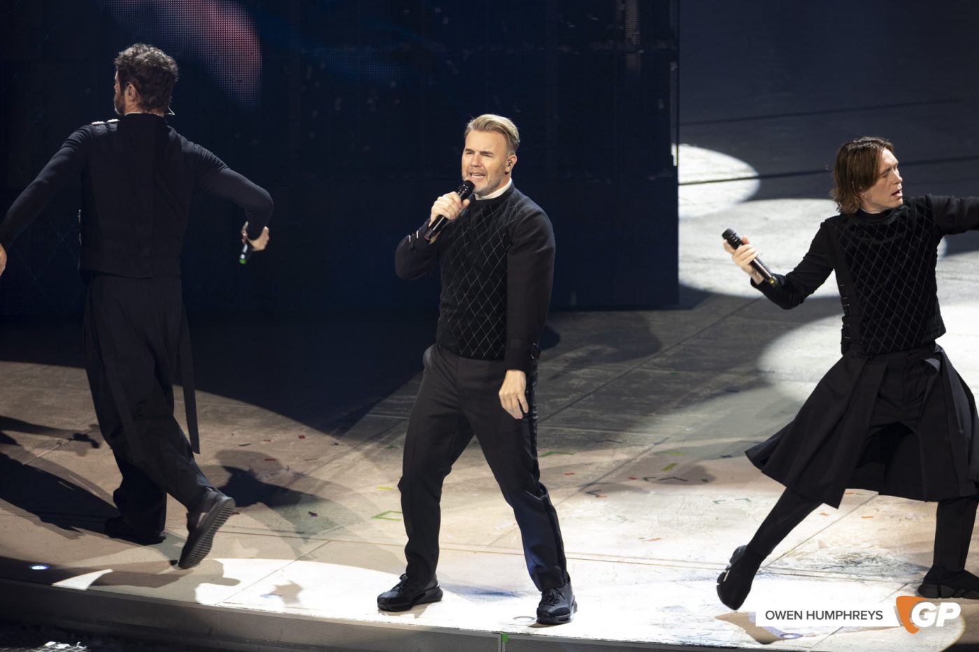 Take That at the 3Arena. Photo by Owen Humphreys www.owen.ie