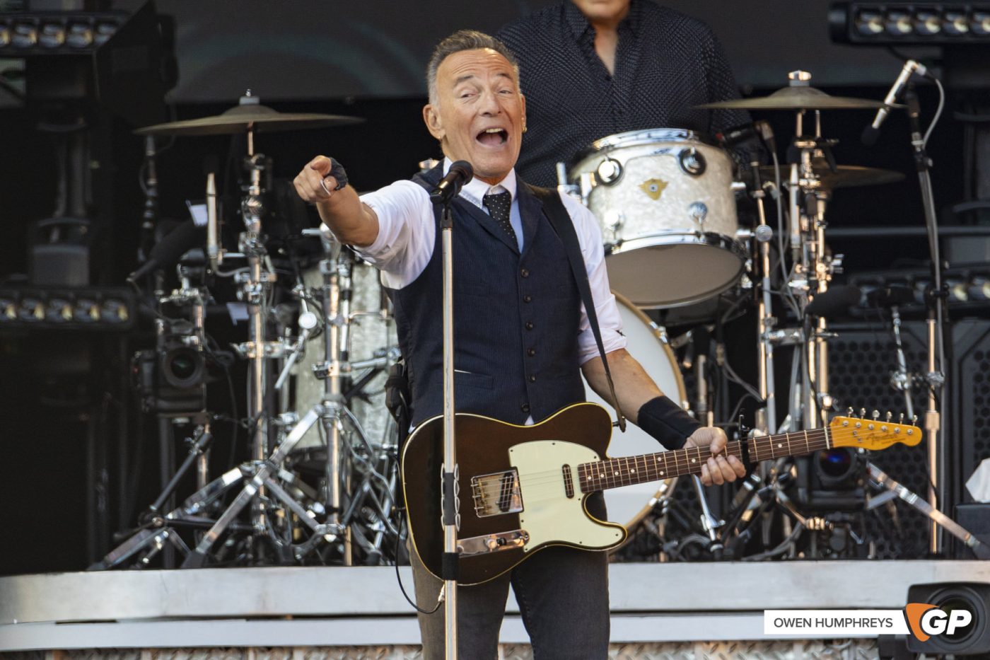 Bruce Springsteen at Croke Park. Photo by Owen Humphreys www.owen.ie