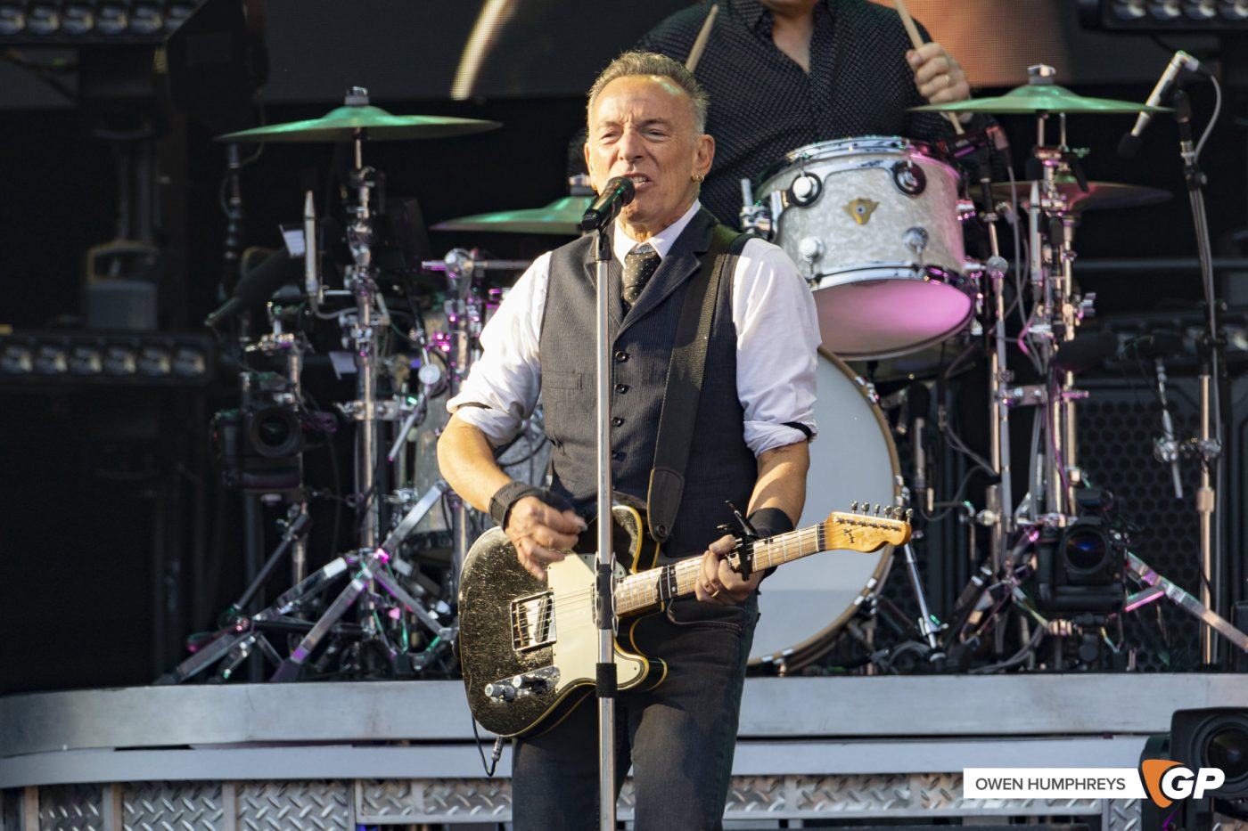 Bruce Springsteen at Croke Park. Photo by Owen Humphreys www.owen.ie