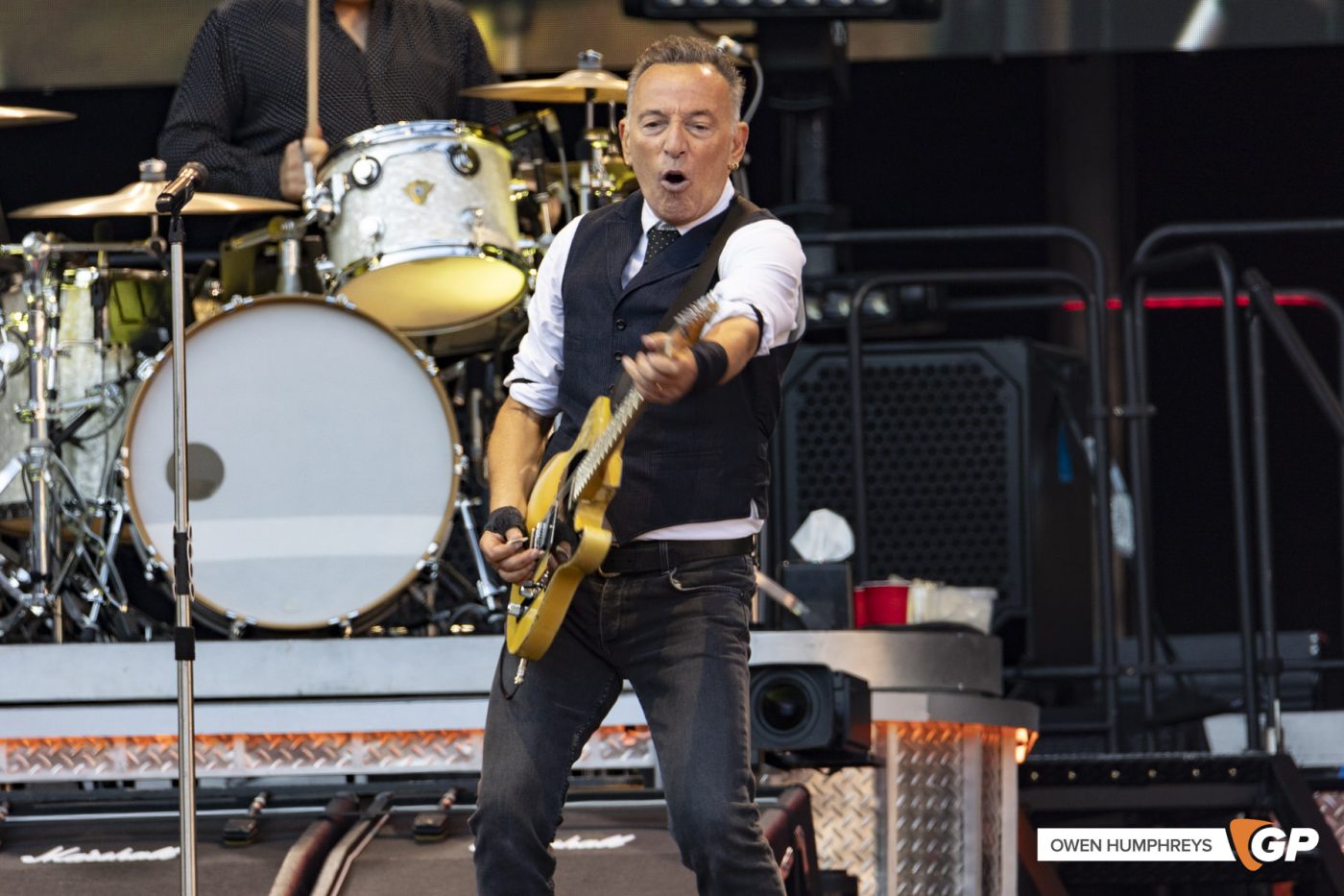 Bruce Springsteen at Croke Park. Photo by Owen Humphreys www.owen.ie