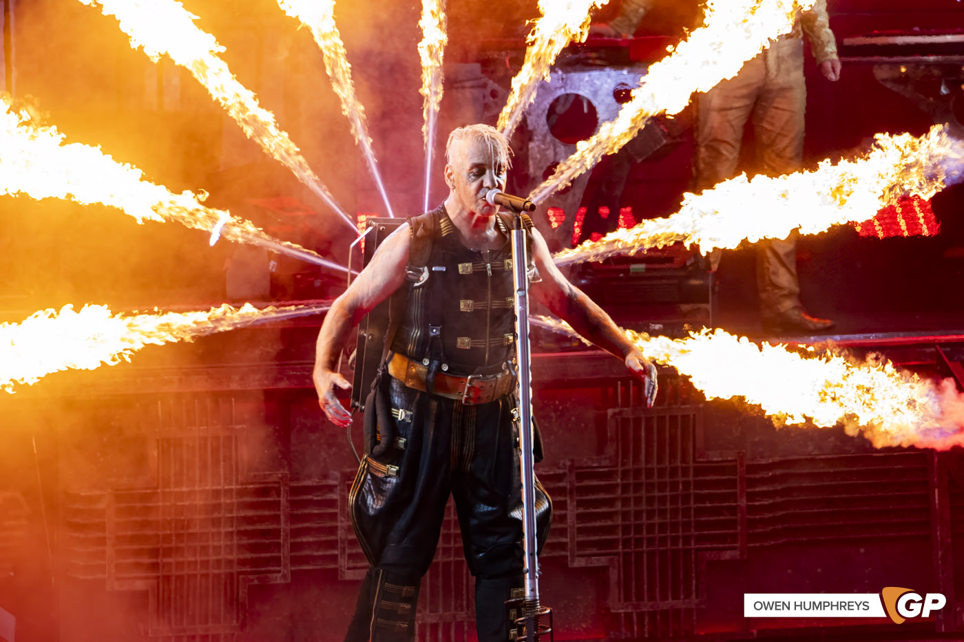Rammstein at the RDS, Dublin. Photo by Owen Humphreys www.owen.ie