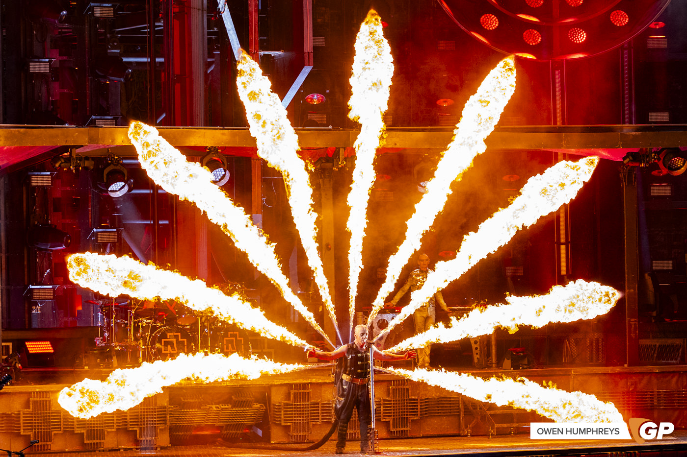 Rammstein at the RDS, Dublin. Photo by Owen Humphreys www.owen.ie