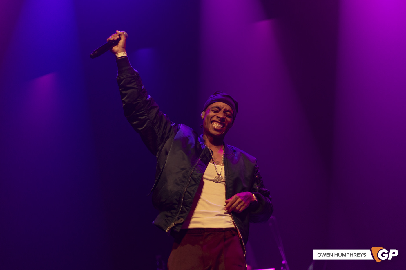 Rejjie Snow at the 3Olympia Theatre. Photo by Owen Humphreys www.owen.ie