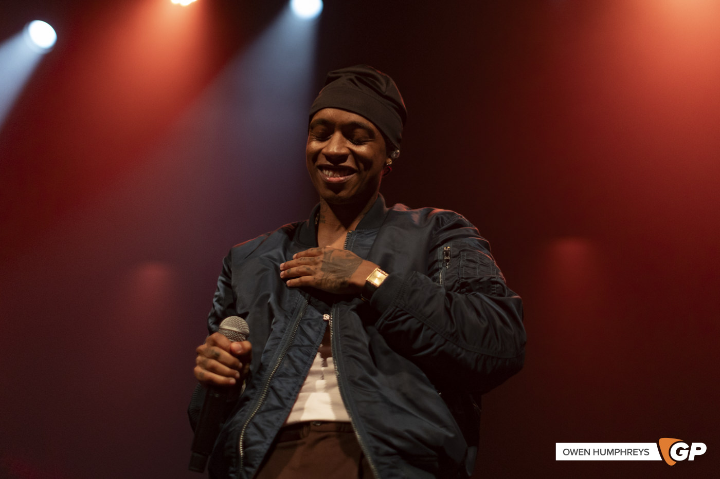 Rejjie Snow at the 3Olympia Theatre. Photo by Owen Humphreys www.owen.ie