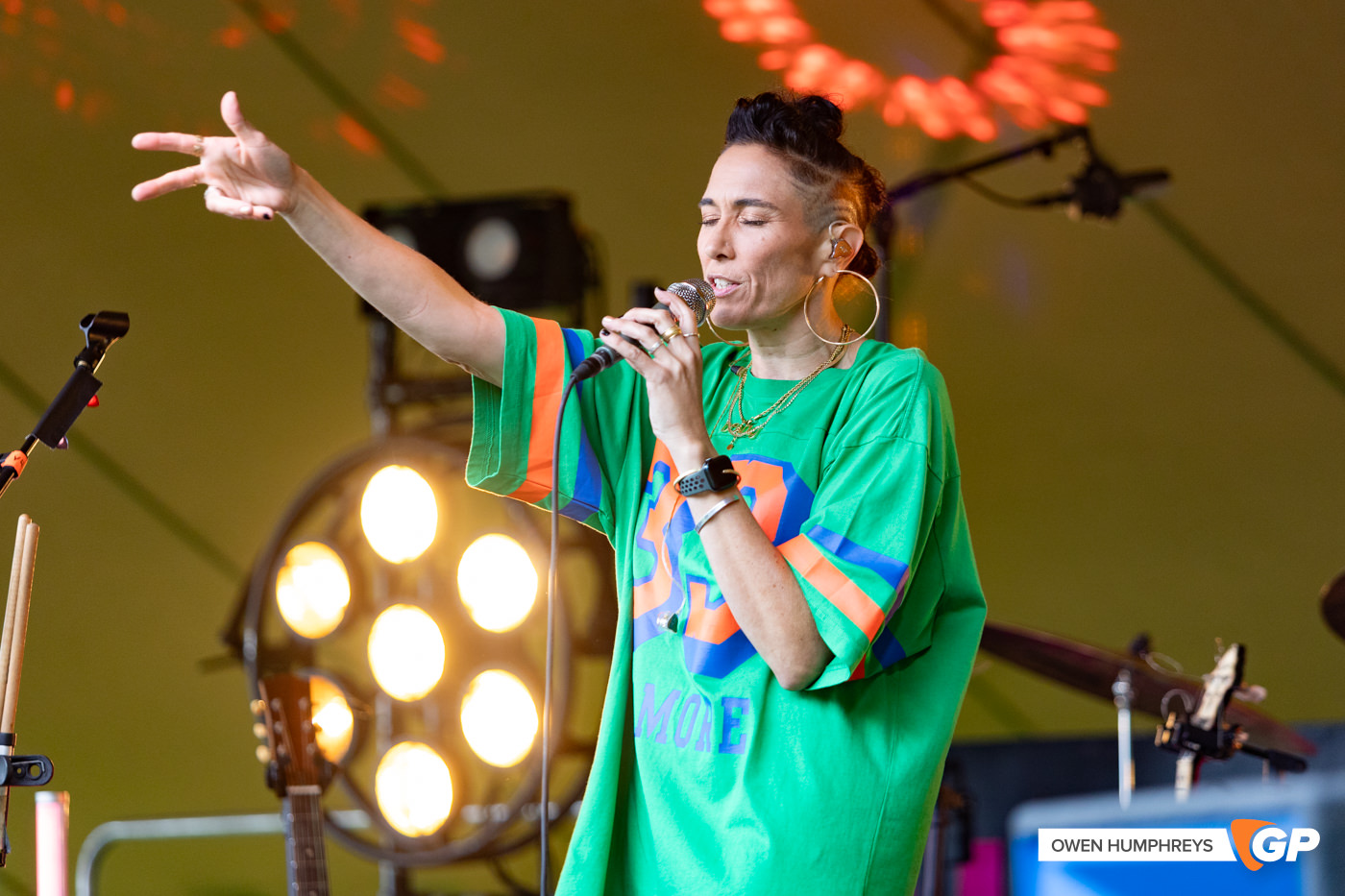 Aine Tyrrell at Hibernacle 2025. Photo by Owen Humphreys www.owen.ie