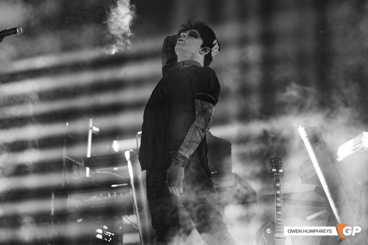 Gary Numan at 3Olympia Theatre. Photo by Owen Humphreys www.owen.ie