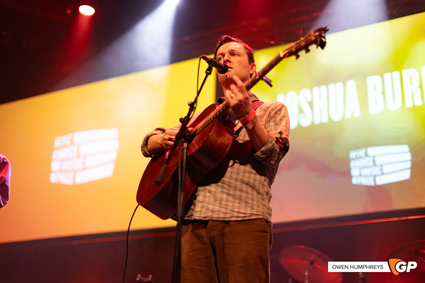 Joshua Burnside at RTE Choice Music Prize. Photo by Owen Humphreys www.owen.ie