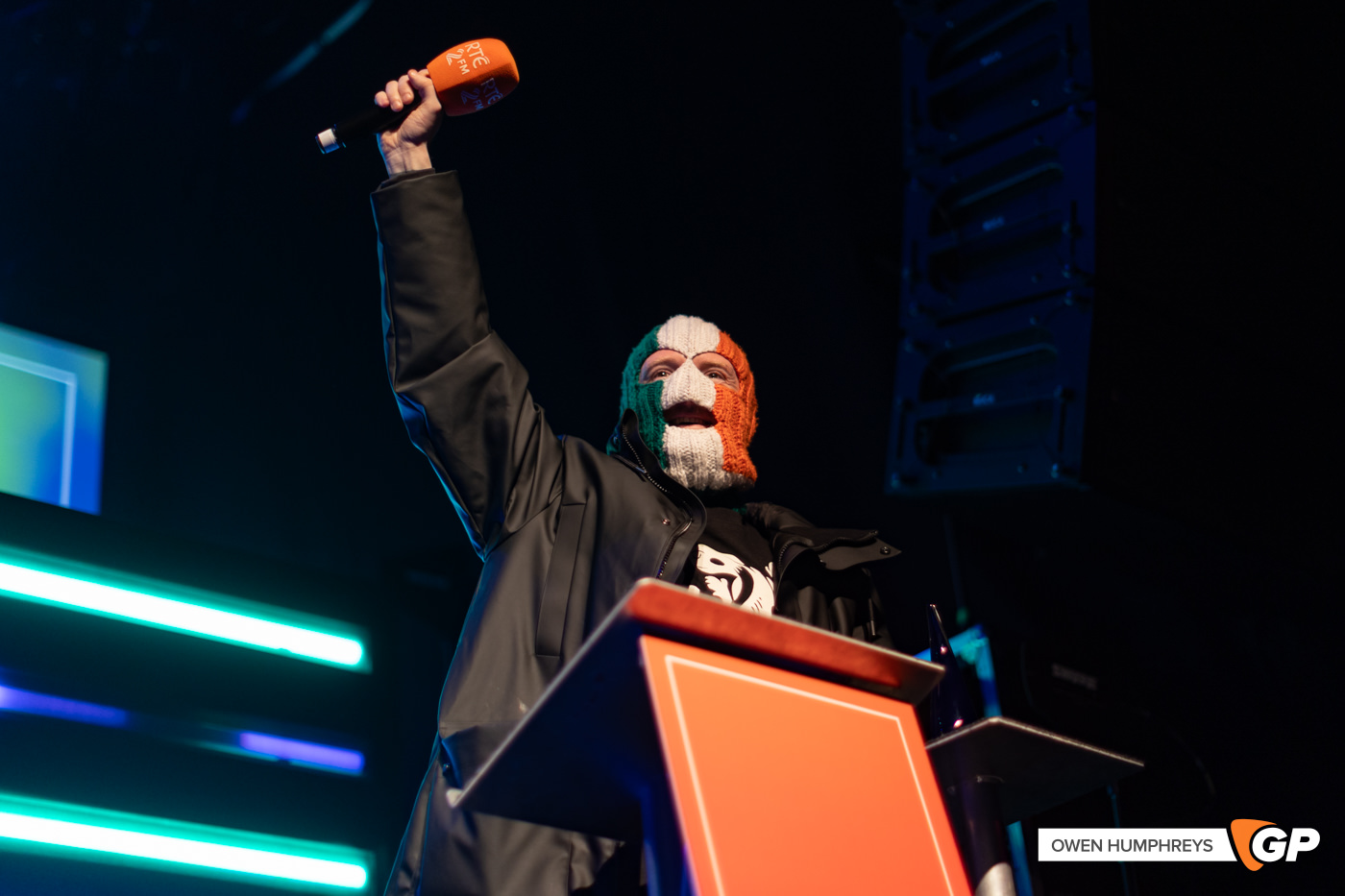 DJ Provai at RTE Choice Music Prize. Photo by Owen Humphreys www.owen.ie