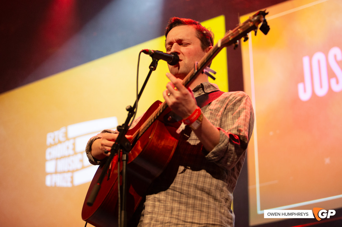 Joshua Burnside at RTE Choice Music Prize. Photo by Owen Humphreys www.owen.ie